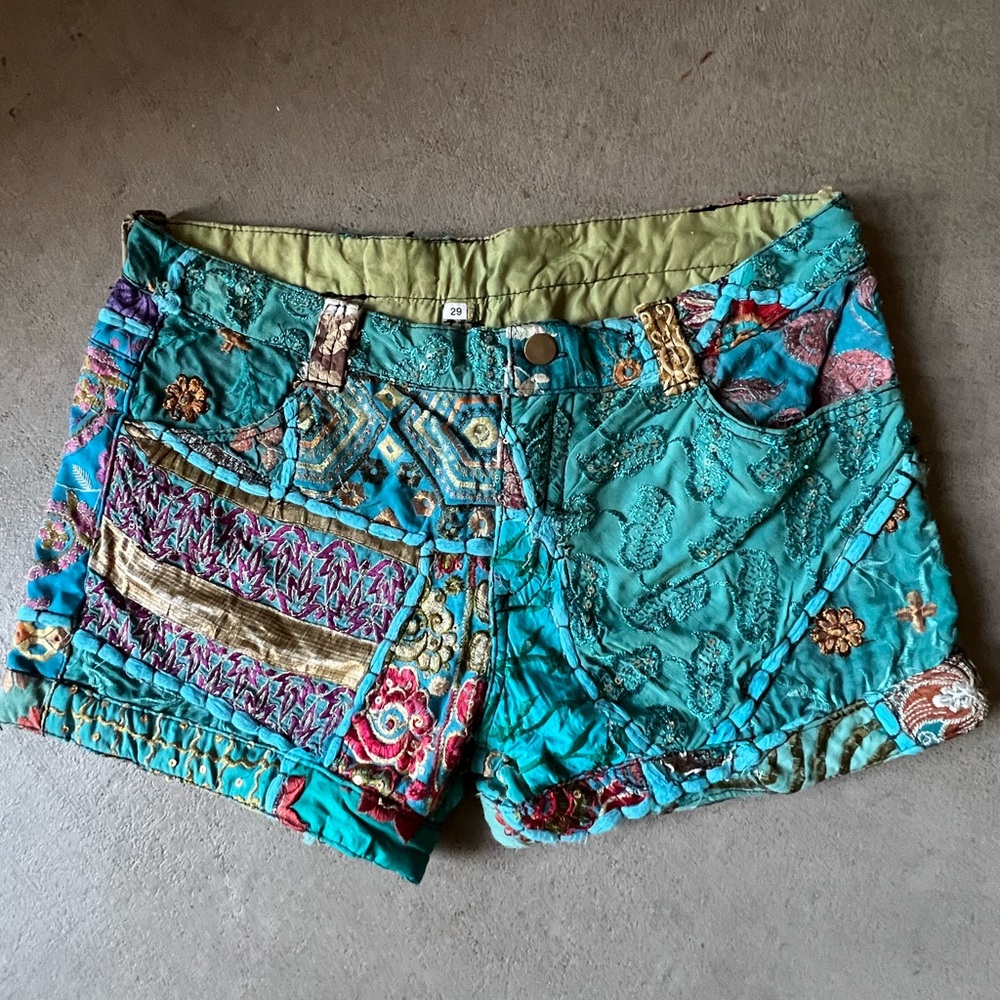 Raj Boho Patchwork Women Shorts